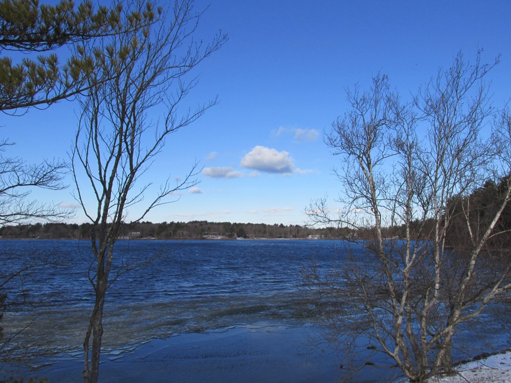 Accord Pond in Hingham, Massachusetts, one of the sources feeding the Weir River Water System